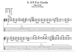 "6/8 Für Gerda" Noten (+TABs)