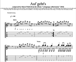 "Auf Geht's" Noten (+TABs)