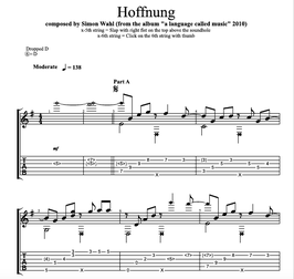 "Hoffnung" Noten (+TABs)