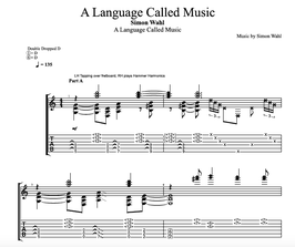 "A Language Called Music" Noten (+TABs)