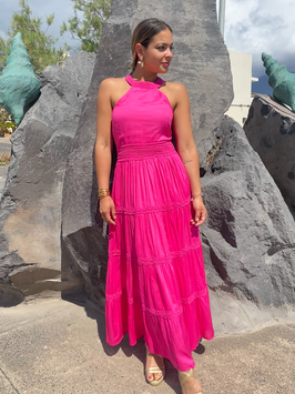 Vestido largo "HIBISCO" - 306MF