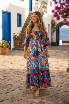 Vestido largo "Oliva" - RIK041A