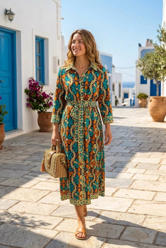 Vestido midi "Tarajal" - RIK063