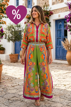 Conjunto blusón+palazzo "Matilla" - RIK052/53