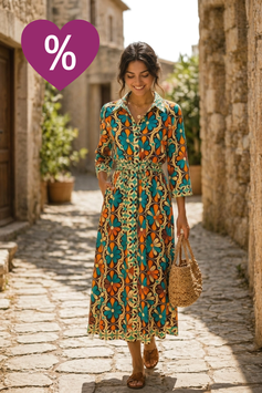 Vestido midi "Tarajal" - RIK063