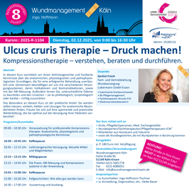 02.12.2025, Rezert 8 UE, Ulcus cruris Therapie – Druck machen!