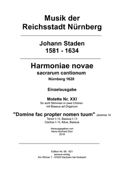 Harmoniae novae - Einzelausgabe Nr. XXI