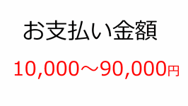 お支払いカート（10,000～90,000円）