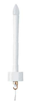 提灯用品 LEDローソク電池灯 吊り提灯Ｍ（E038）