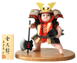 真多呂作 武者人形 五月人形 金太郎（3552）