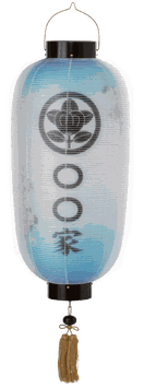 盆提灯 門提灯 長 絹二重 涼菊 尺六長 電池式LED（K2623L）