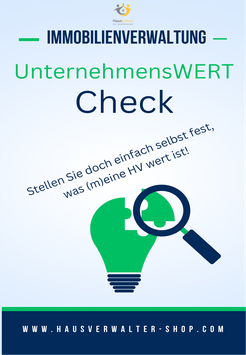 UnternehmensWERT-Check - Berechnen Sie den Wert eines Hausverwaltungs-Unternehmens doch einfach selbst ...