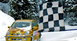 Wintertraining, Qualifikation und Rennen im gestellten Toyota Yaris in Flaine (F) (Vertragspartner Code: P4S), bzw. 990 CHF