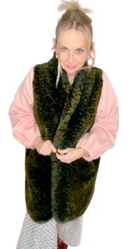 LEODAY PLÜSCHMANTEL *40*