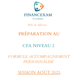 Formule accompagnement personnalisé - Préparation au CFA, niveau 2 - Session août 2023