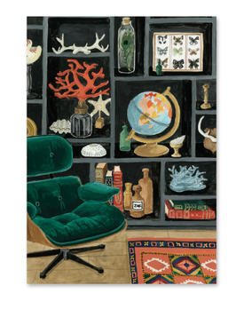 Mélanie Voituriez - Carte " Cabinet de curiosité "