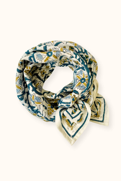 Apaches - Big foulard Latika bird sable