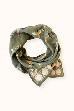 Apaches - Big foulard Latika Cerisier eucalyptus