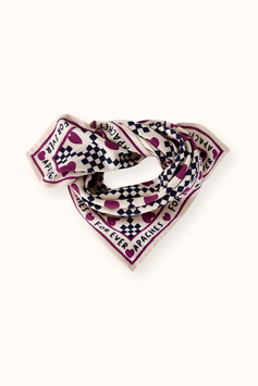 Apaches - Small foulard Amor macadamia