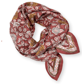 Apaches - Big foulard Latika coeur bois de rose