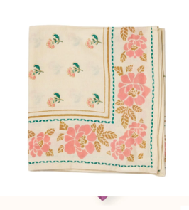 Bonheur du jour -  grand foulard Nur ecru
