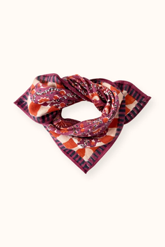 Apaches - Small foulard Manika Cactus cherry