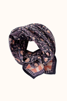 Apaches - Big foulard Latika  Cactus navy