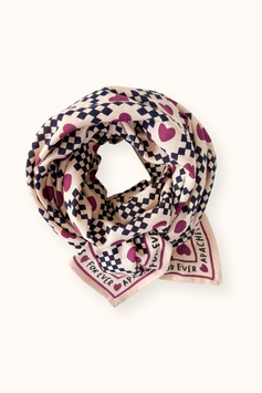 Apaches - Big foulard Latika amor macadamia
