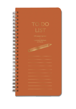 Les éditions du paon - Bloc haut To do list rouille
