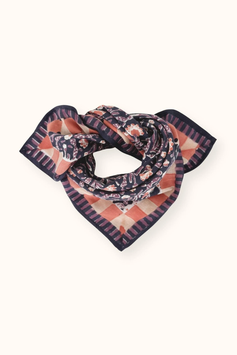 Apaches - Small foulard Manika Cactus navy