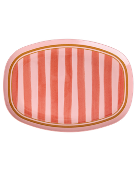 Assiette plateau Organic stripes - Rice