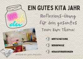 Ein gutes Kita-Jahr, Reflexionübung