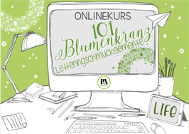 OK  101 Blumenkranz Lettering Schmuckelemente