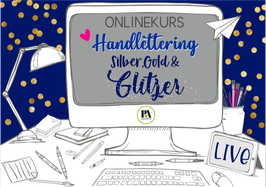 OK Handlettering Silber, Gold und Glitzer