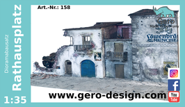 Gero Dioramakit "Rathausplatz / Town Hall Square " 1:35 - Über/Over 60 Einzelteile / parts