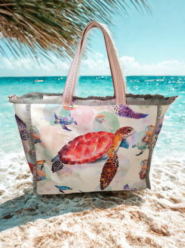 Strandtasche Schildkröte tierisches Mallorca