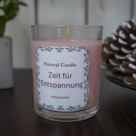 Natürliche Duftkerze "Zeit für Entspannung"