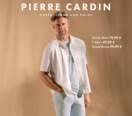 pierre-cardin - Strick 1/2 Poloshirt C5 52026.5150 1006 u. T-Shirt C5 22100.2167 6034