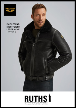 PME Legend Nightflight - Lederjacke - PLJ2508707-999 black/schwarz