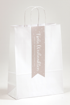 Verschluss-Etiketten X-MAS WHITE-GREY