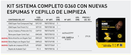 KIT FARECLA G360 + ESPONJAS