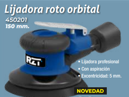 Lijadora Neumatica Rotorbital RZ TOOL 150mm --orbita 5 Ref.450201