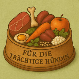 Futterplan BARF trächtige und/oder laktierende Hündin