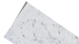 Agglo Treppe Misty White poliert gewendelt