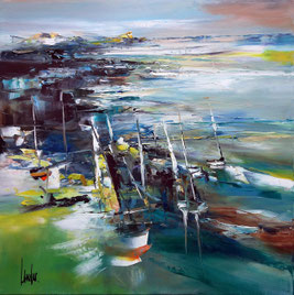 "Remontée vers le ciel" - 60x60