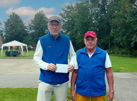 Turniersieger Wolfgang Lorenzen + Hannes Petersen