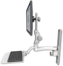 ウォールトラック式ワークステーションアーム ASUL550-T19-KU12F-AS1｜壁面設置・省スペース