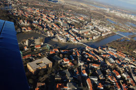 Luft Bilder Hochwasser Bernburg