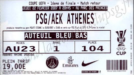 2007-02-22  PSG-AEK Athènes (16ème finale retour C3, bis)