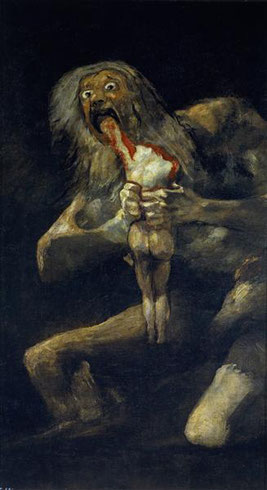 Saturn Devouring His Son,1819-1823 Francisco Goya